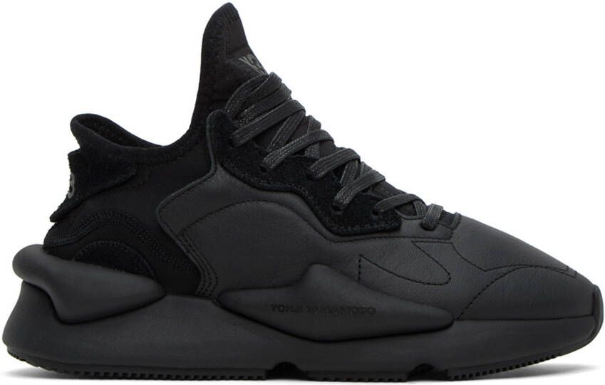 Y-3 Black Kaiwa Sneakers - Picture 4