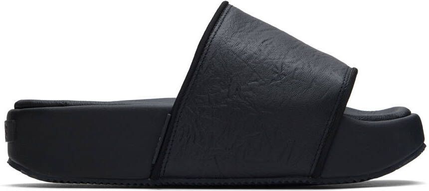 Y-3 Black Platform Slides - Picture 5