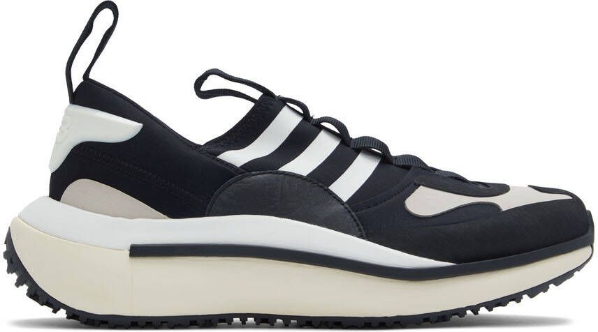 Y-3 Black Qisan Cozy Low-Top Sneakers - Picture 5