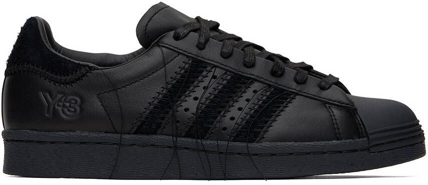 Y-3 Black Superstar Sneakers - Picture 3