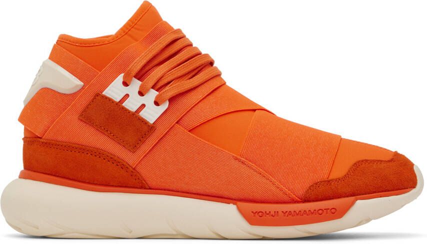 Y-3 Orange Qasa High Sneakers - Picture 5