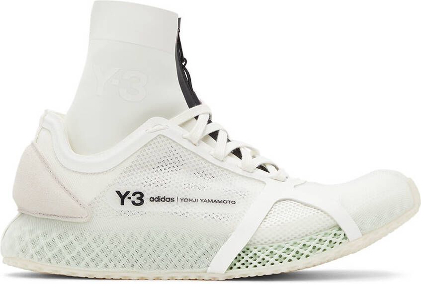 Y-3 White Mesh Runner 4D Low Sneakers - Picture 5