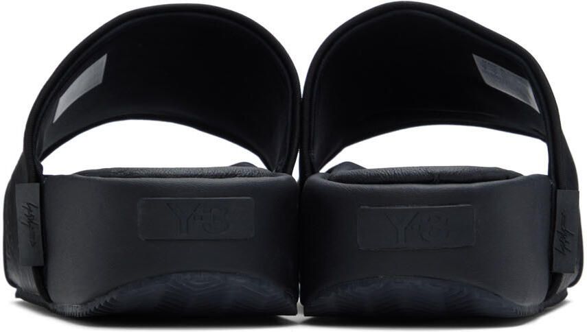 Y-3 Black Platform Slides