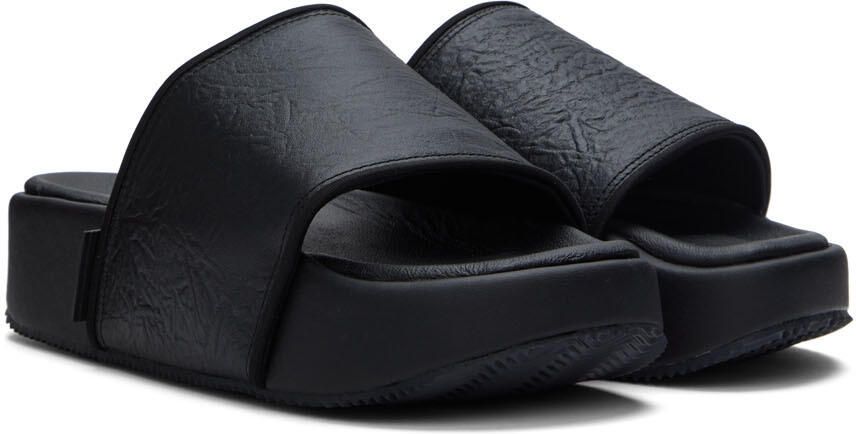 Y-3 Black Platform Slides - Picture 2
