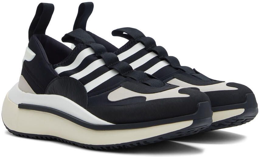 Y-3 Black Qisan Cozy Low-Top Sneakers - Picture 2