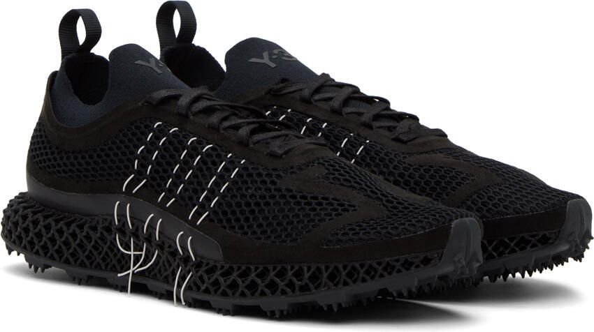Y-3 Black Runner 4D Halo Sneakers - Picture 2