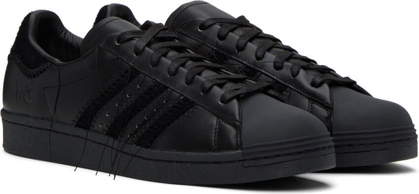 Y-3 Black Superstar Sneakers - Picture 2