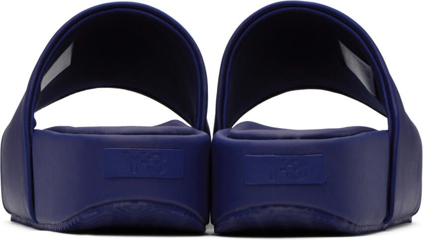 Y-3 Blue Platform Slides