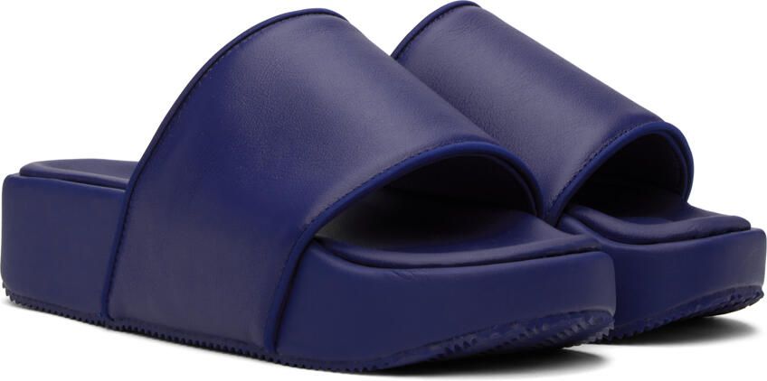 Y-3 Blue Platform Slides - Picture 2
