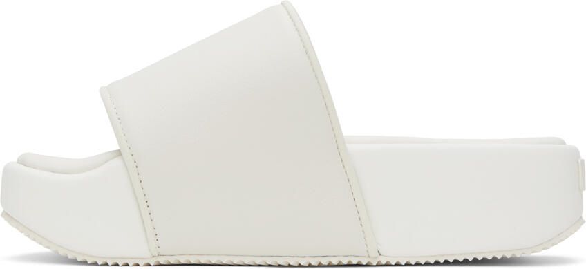 Y-3 Off-White Cushioned Platform Slides - Picture 4