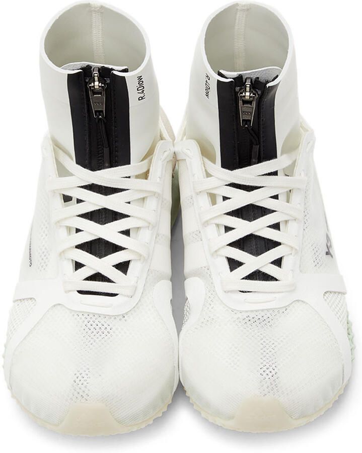 Y-3 White Mesh Runner 4D Low Sneakers - Picture 2