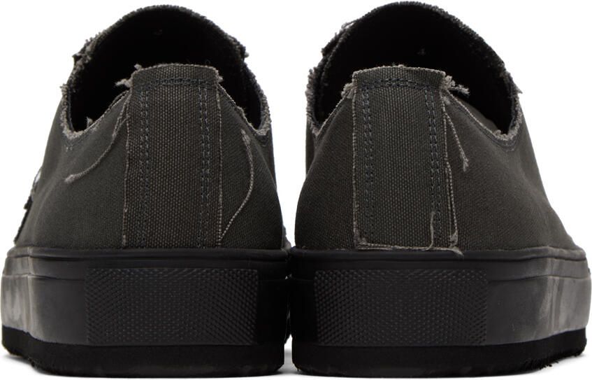 Yohji Yamamoto Gray Raw Edge Sneakers