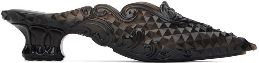 Y Project Black Melissa Edition Melissa Point Mules - Picture 5