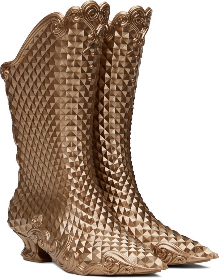 Y Project Gold Melissa Edition Court Boots - Picture 2