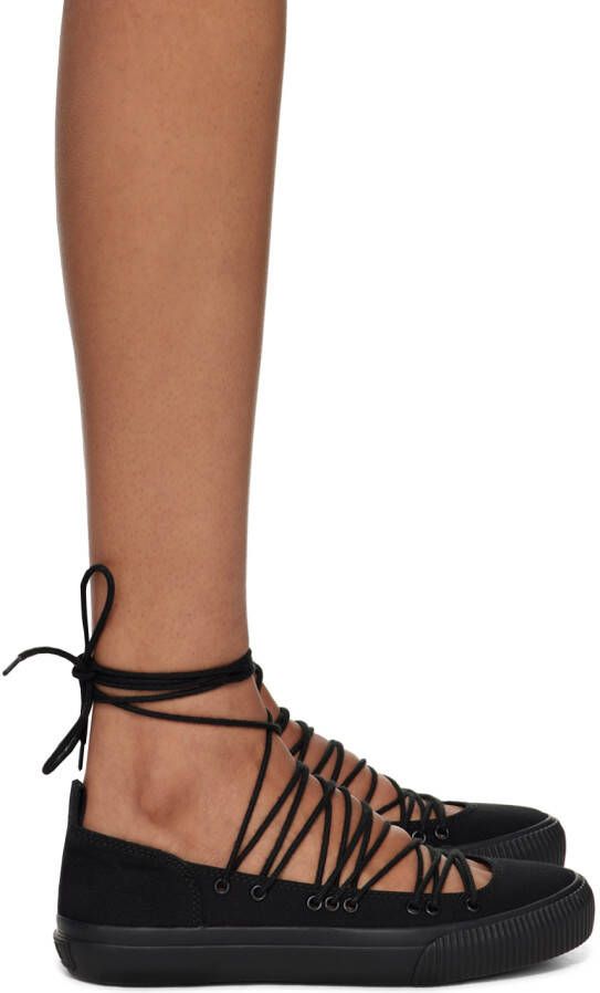 Y's Black No.9 Sneakers - Picture 5