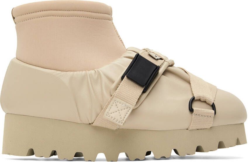 YUME Beige Camp Boots - Picture 5