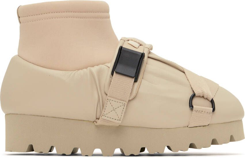 YUME Beige Camp Boots - Picture 4