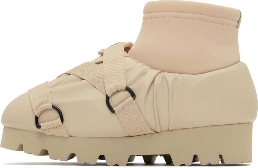 YUME Beige Camp Boots - Picture 2