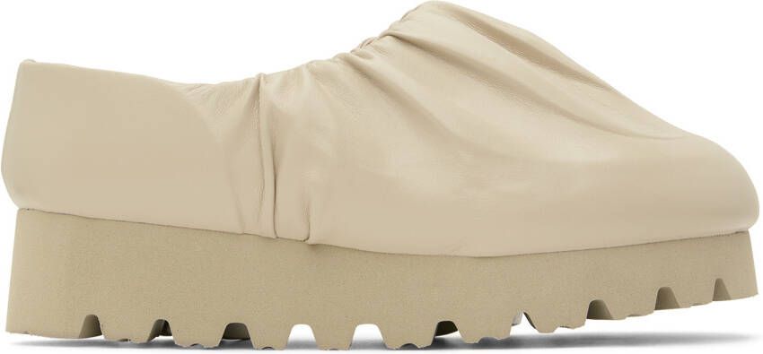 YUME Beige Camp Loafers - Picture 3