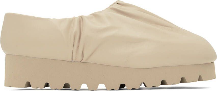 YUME Beige Camp Loafers - Picture 4