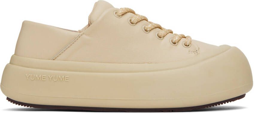YUME Beige Goofy Sneakers - Picture 4
