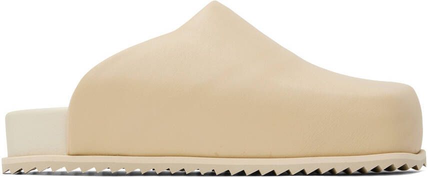 YUME Beige Truck Mules - Picture 5