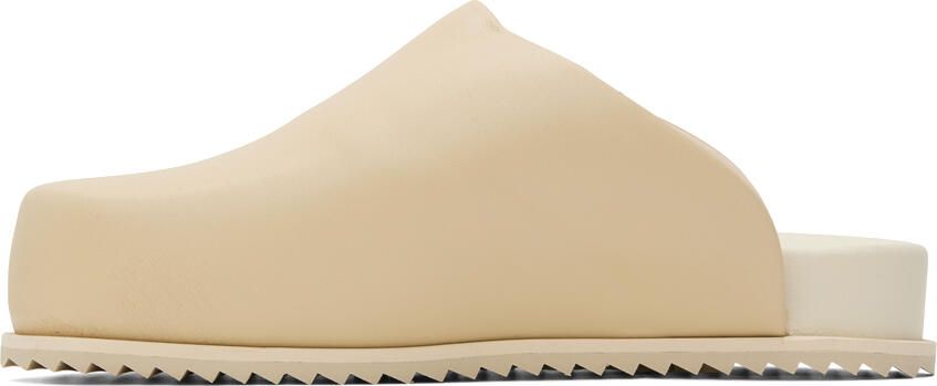YUME Beige Truck Mules - Picture 3