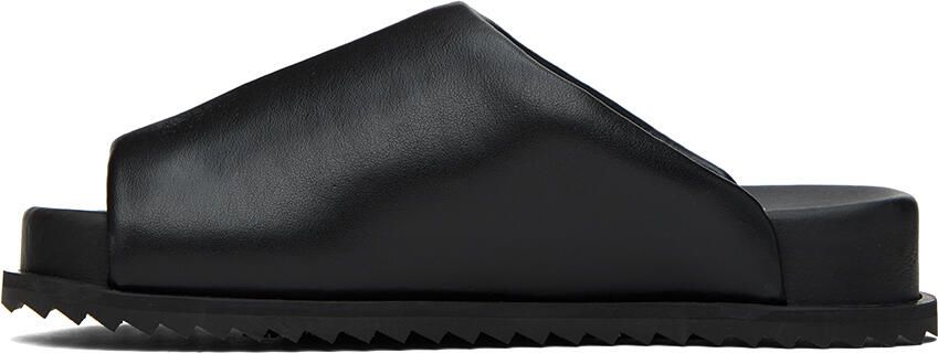 YUME Black Finn Slides - Picture 3