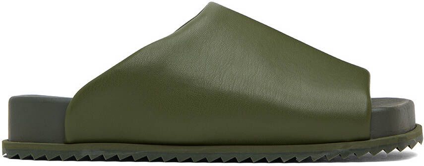 YUME Khaki Finn Slides - Picture 4