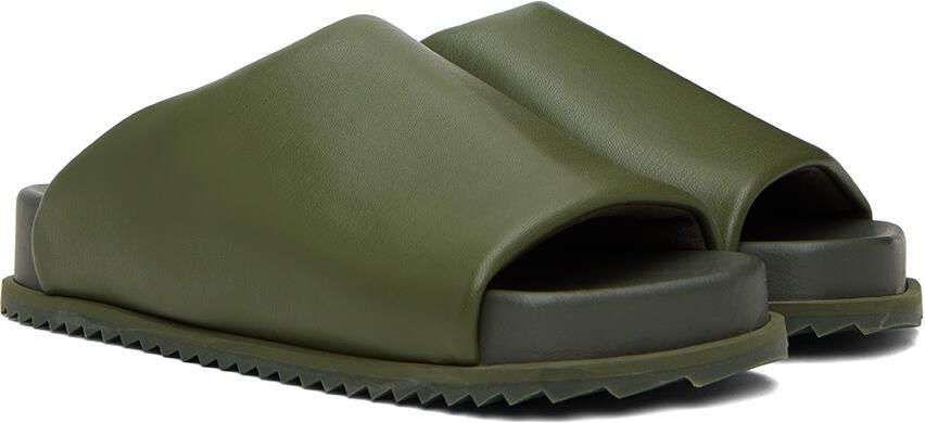 YUME Khaki Finn Slides - Picture 2