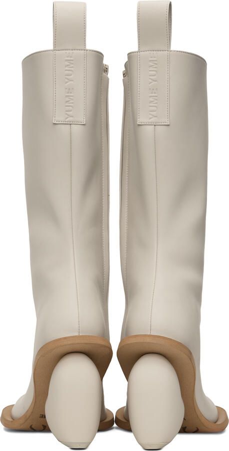 YUME Off-White Love Boots - Picture 3