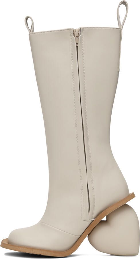 YUME Off-White Love Boots - Picture 2