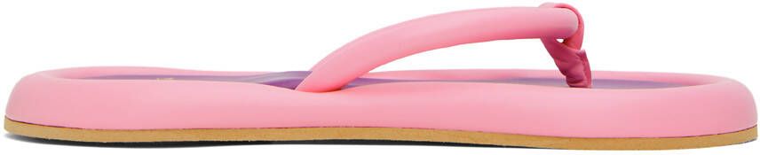 YUME Pink Eight Flip Flops - Picture 5