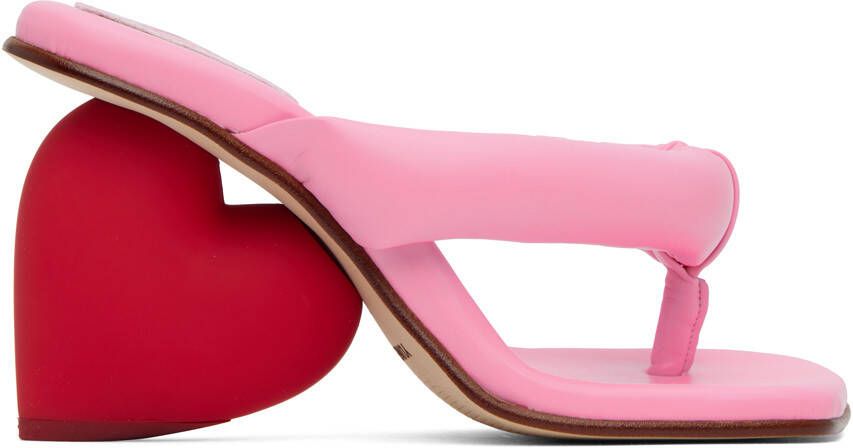 YUME Pink Love Heeled Sandals - Picture 5