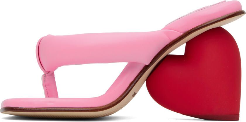 YUME Pink Love Heeled Sandals - Picture 3