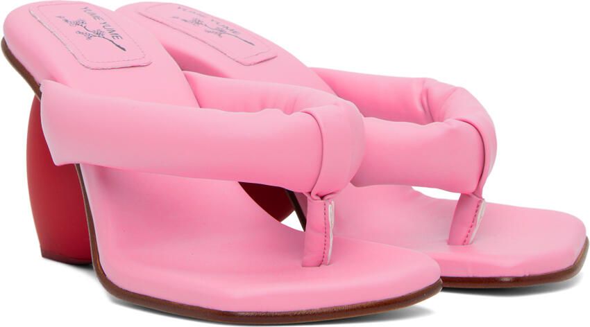 YUME Pink Love Heeled Sandals - Picture 2