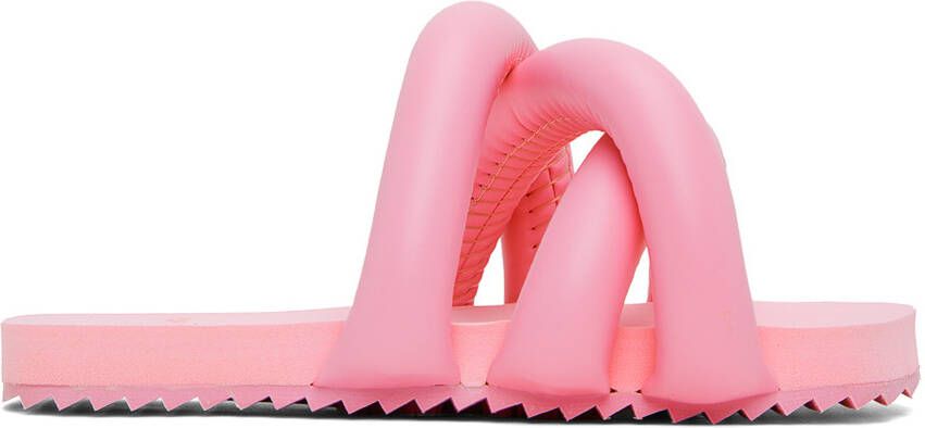 YUME Brown Finn Slides - Picture 5