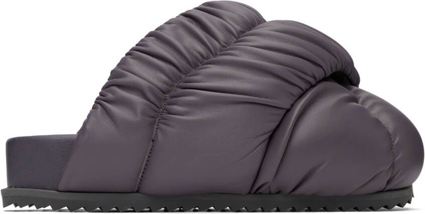 YUME Purple Tent Mules - Picture 5