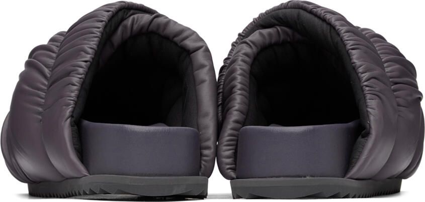 YUME Purple Tent Mules - Picture 3