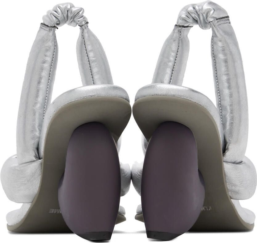 YUME Silver Love Heeled Sandals