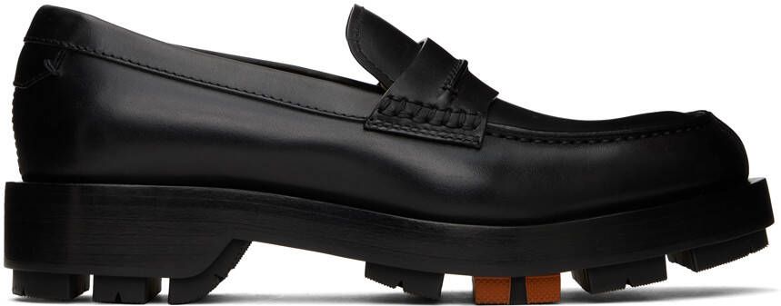 ZEGNA Black Udine Loafers - Picture 5
