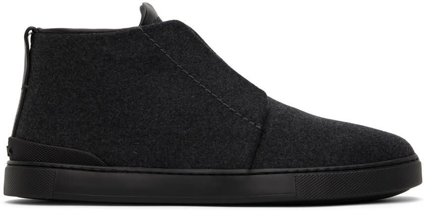 ZEGNA Gray Triple Stitch™ Sneakers