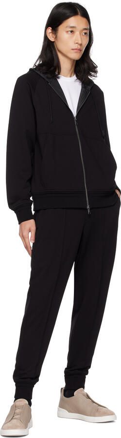 ZEGNA Beige Triple Stitch Sneakers - Picture 4