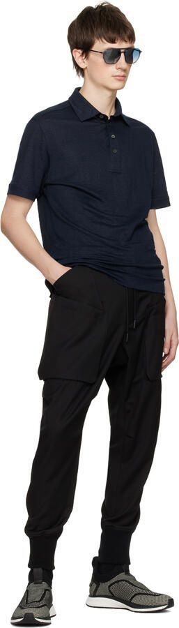 ZEGNA Black & White Slip-On Sneakers - Picture 4