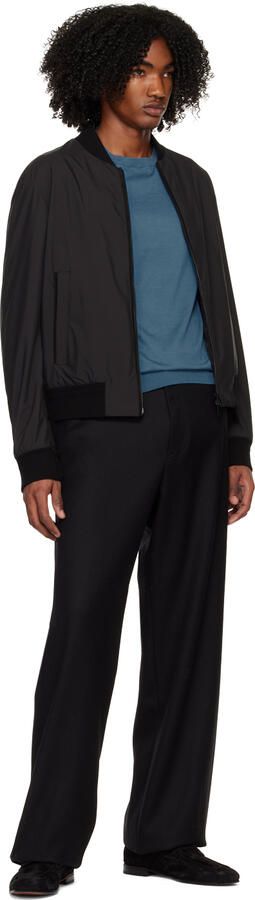 ZEGNA Black 'L'Asola' Loafers - Picture 4