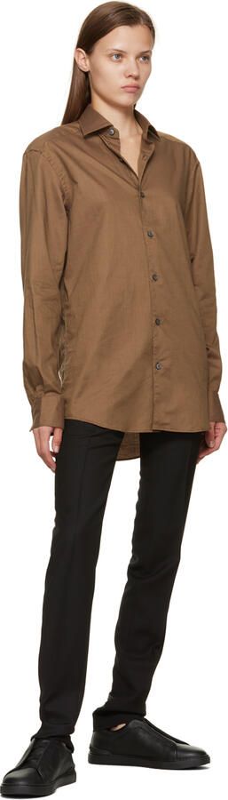 ZEGNA Black Triple Stitch Sneakers - Picture 4