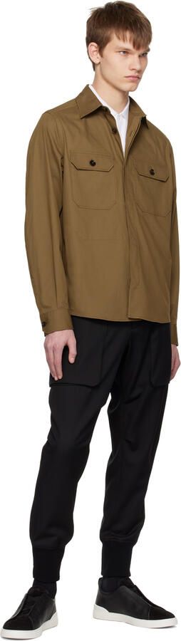 ZEGNA Black Triple Stitch Sneakers - Picture 4