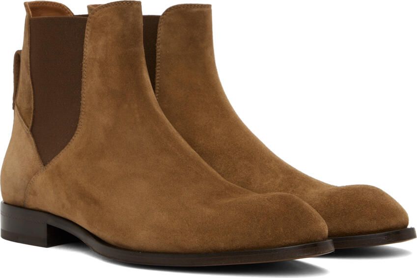 ZEGNA Brown Blake Chelsea Boots - Picture 2