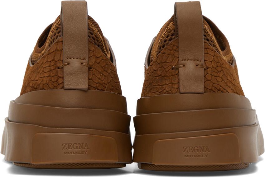 ZEGNA Brown MRBAILEY Edition Triple Stitch Sneakers
