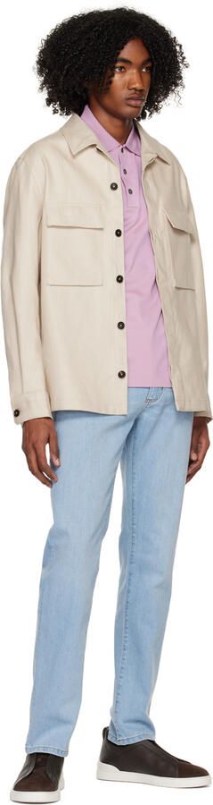 ZEGNA Brown Triple Stitch Sneakers - Picture 4